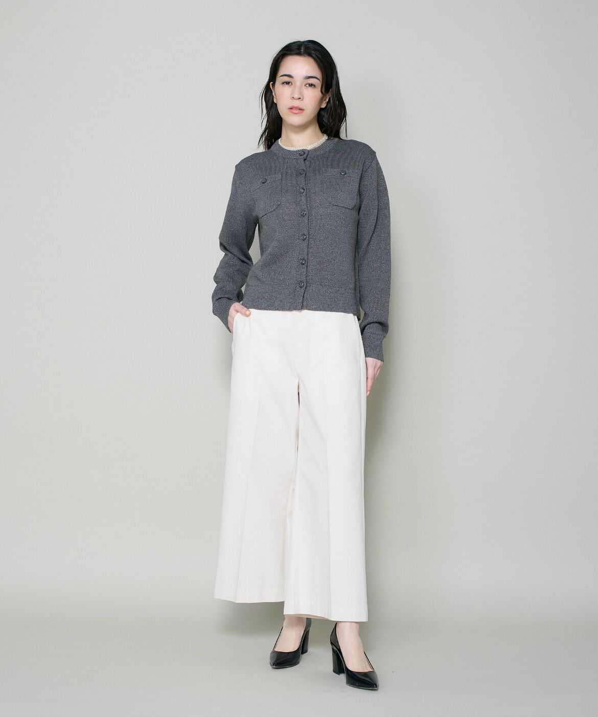 DAY by DAY it&rsquo;s international「和紙ウールクルーネックカーディガン」|カーディガン|