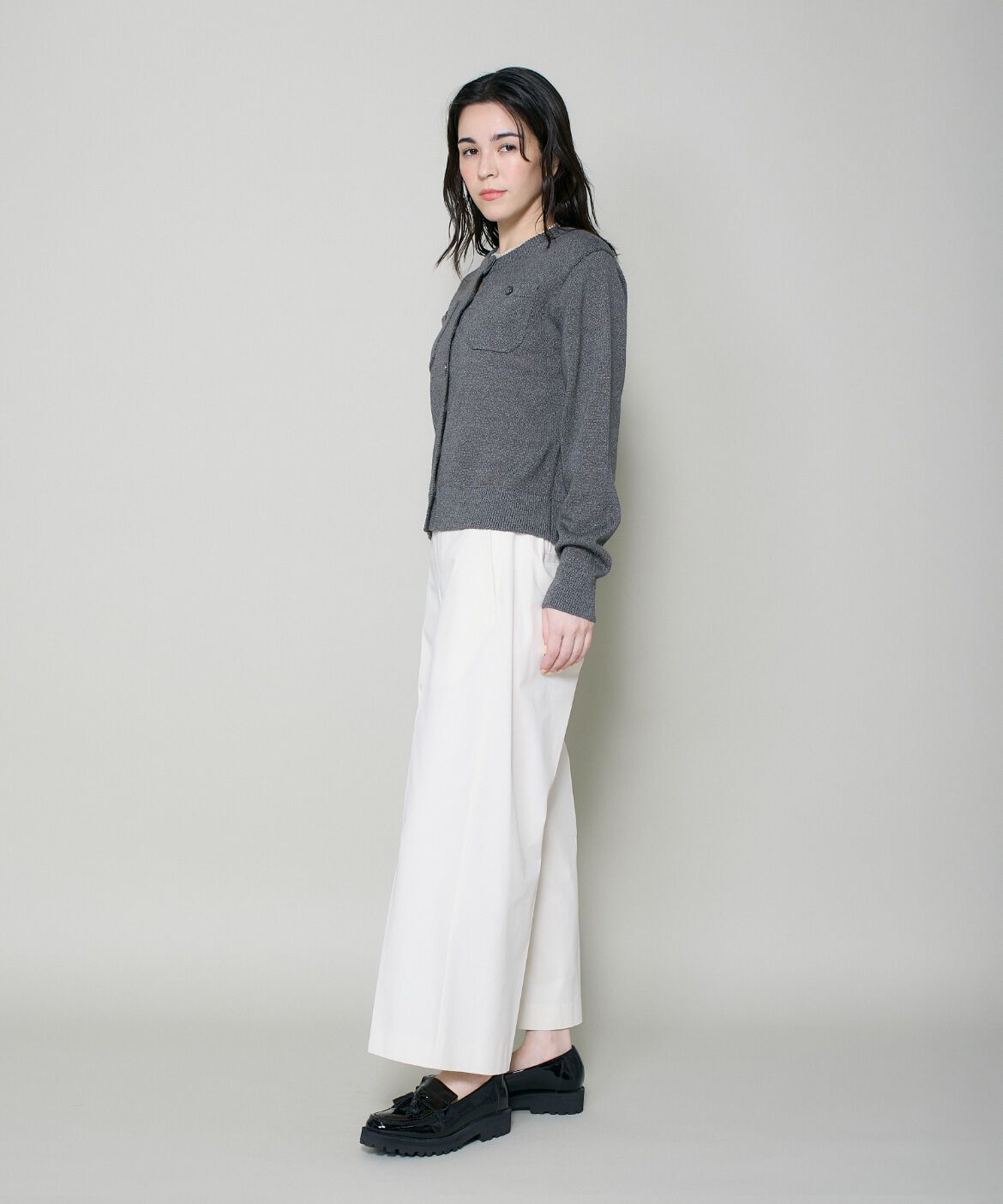 DAY by DAY it&rsquo;s international「和紙ウールクルーネックカーディガン」|カーディガン|