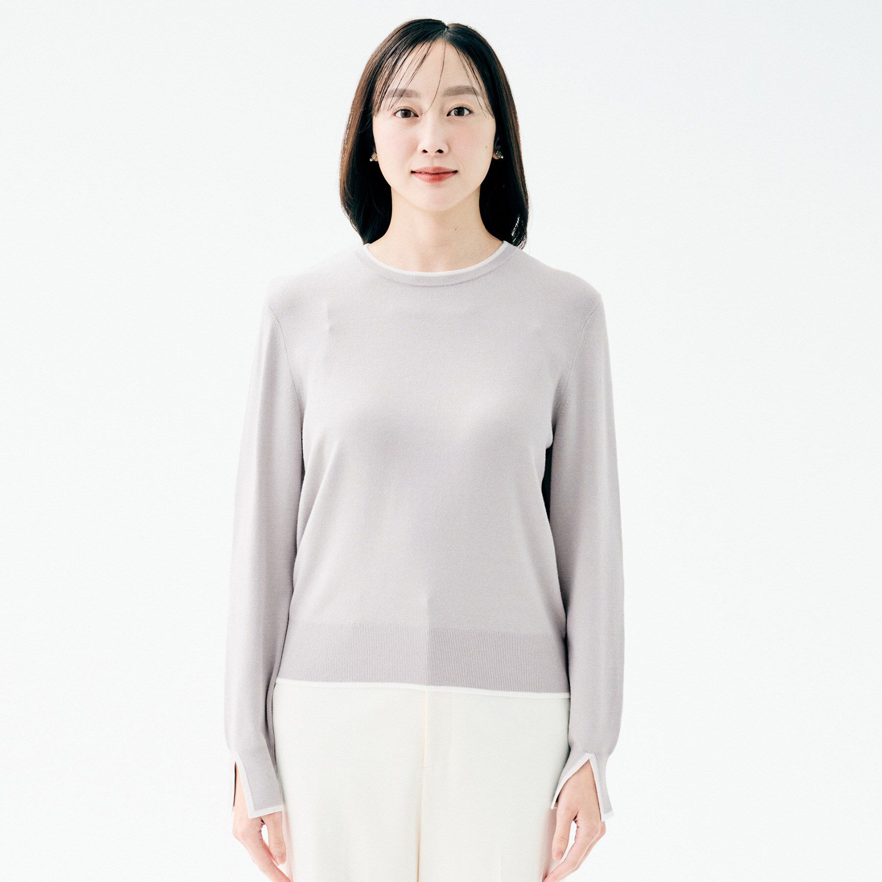 UNTITLED「【アンサンブル可/洗える】ウォームスパンニット」|ニット・セーター|