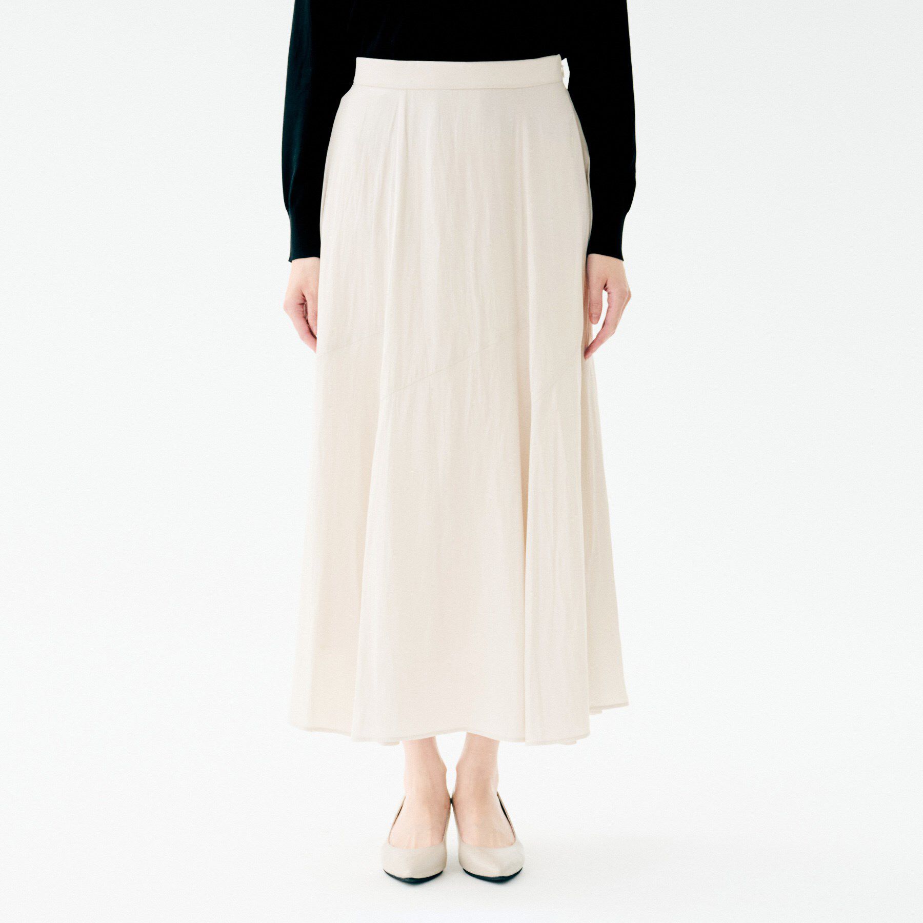 UNTITLED「【洗える/セレモニーにも/後ろウエストゴム】ロングスカート」|スカート|