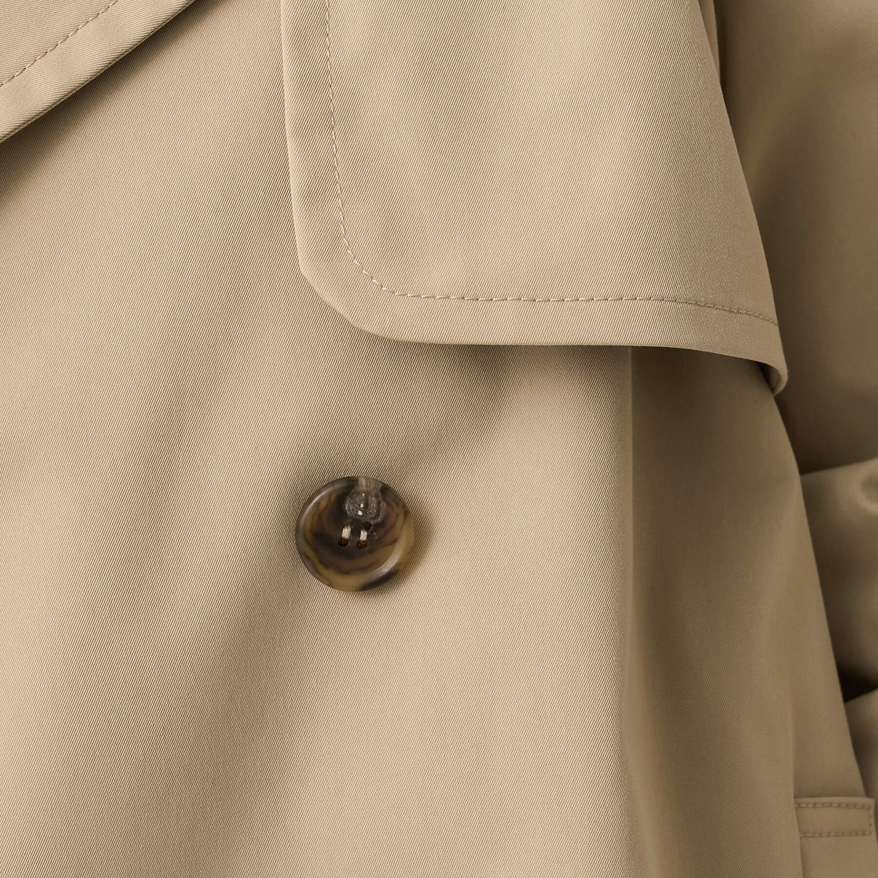 UNTITLED「【はっ水/洗える/セレモニーにも】タスランショートトレンチコート」|トレンチコート|