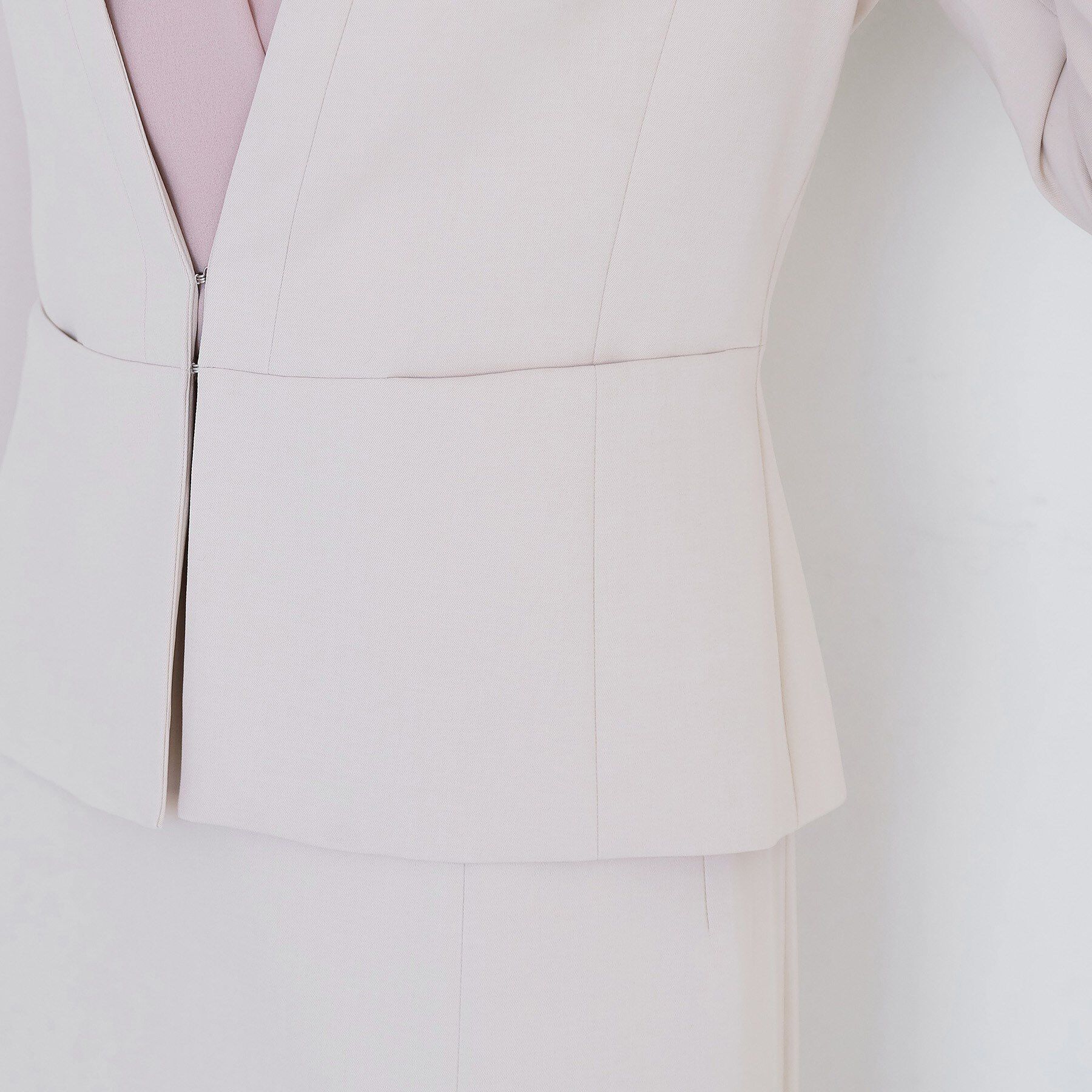 COUP DE CHANCE「【手洗い可／日本製／伸縮性／スーツ可】カラーレスジャケット」|ノーカラージャケット|