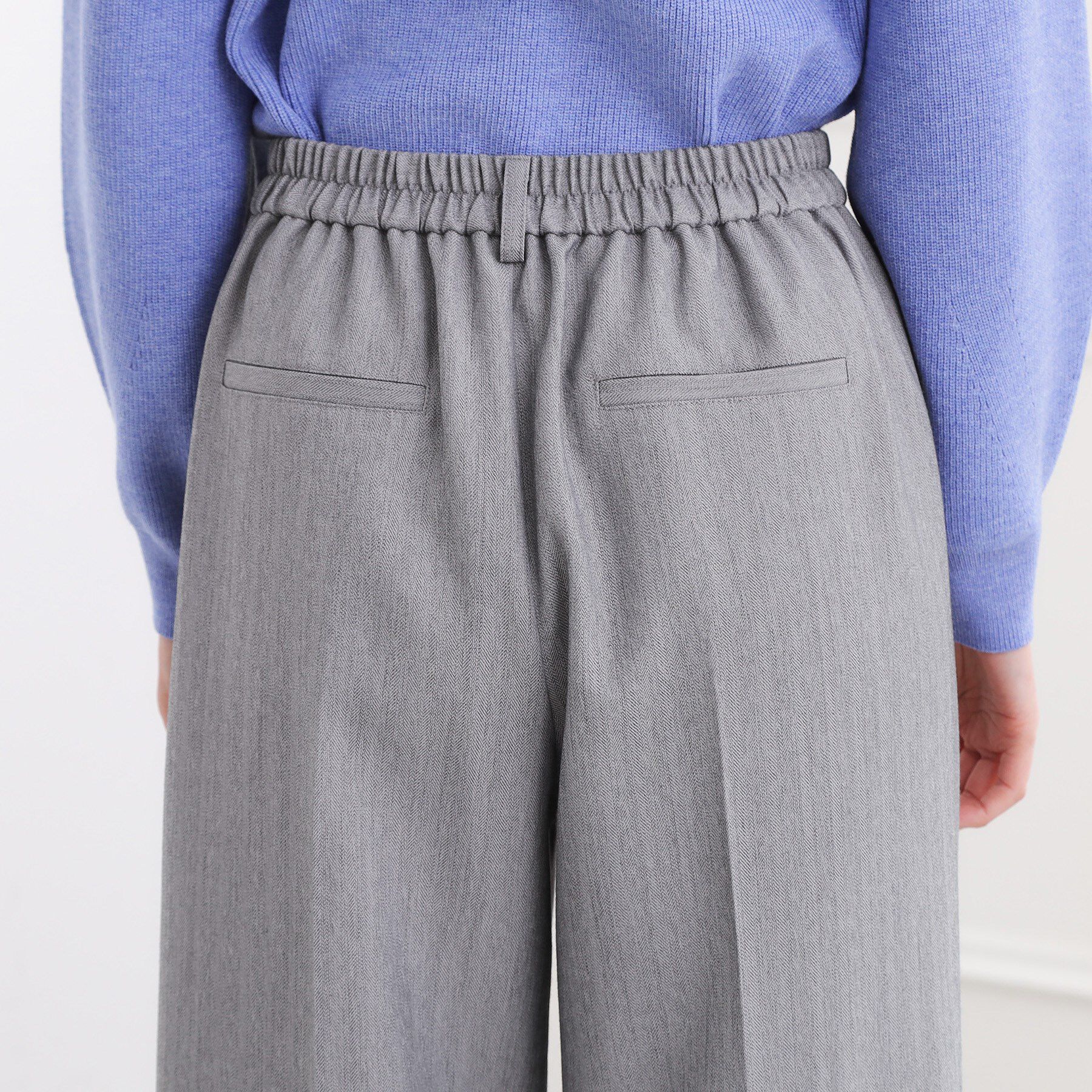 grove「スタイリングが上品に決まる、ウールライクワイドパンツ」|その他|