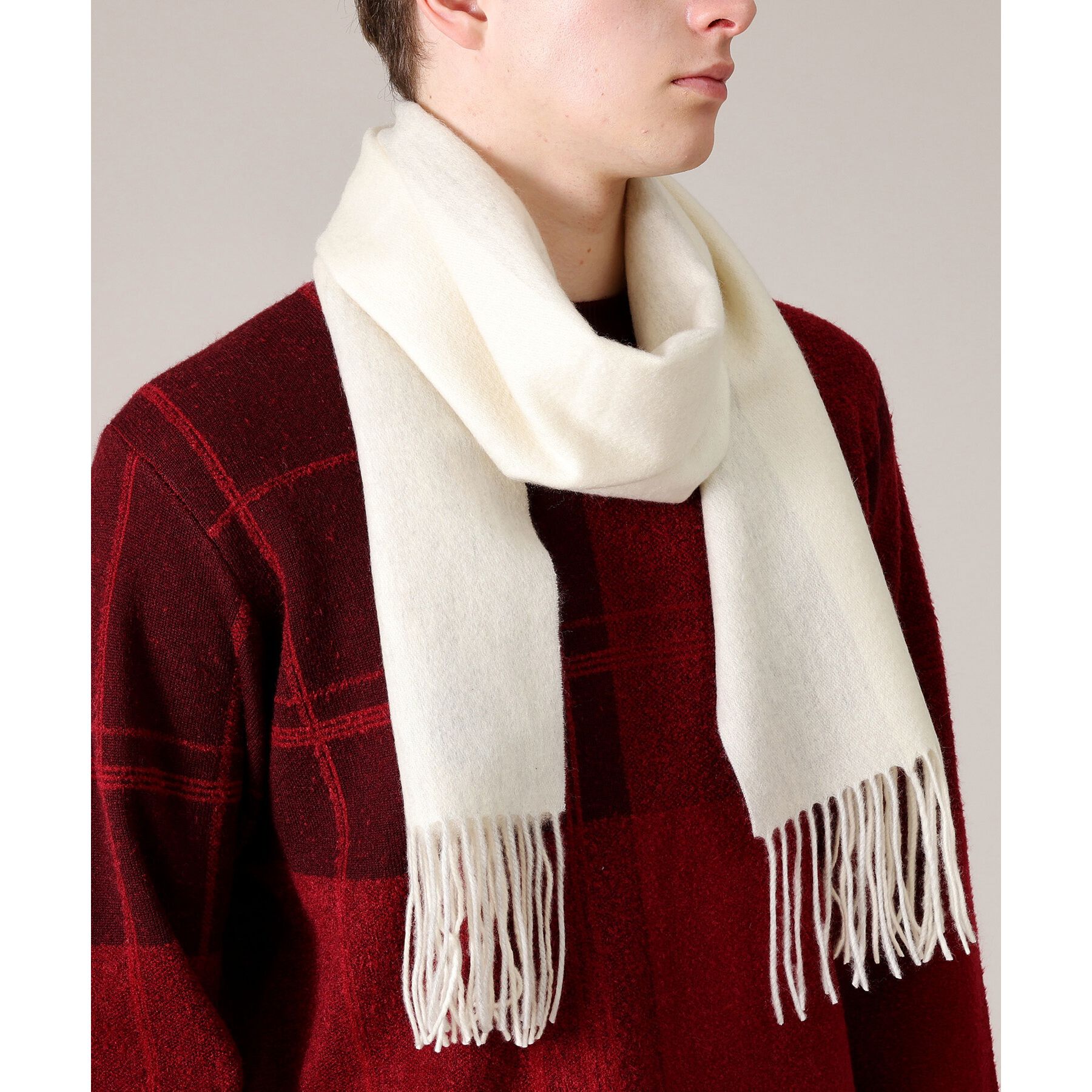 TAKEO KIKUCHI「【カシミヤ100%】パネル カシミヤマフラー」|ストール|