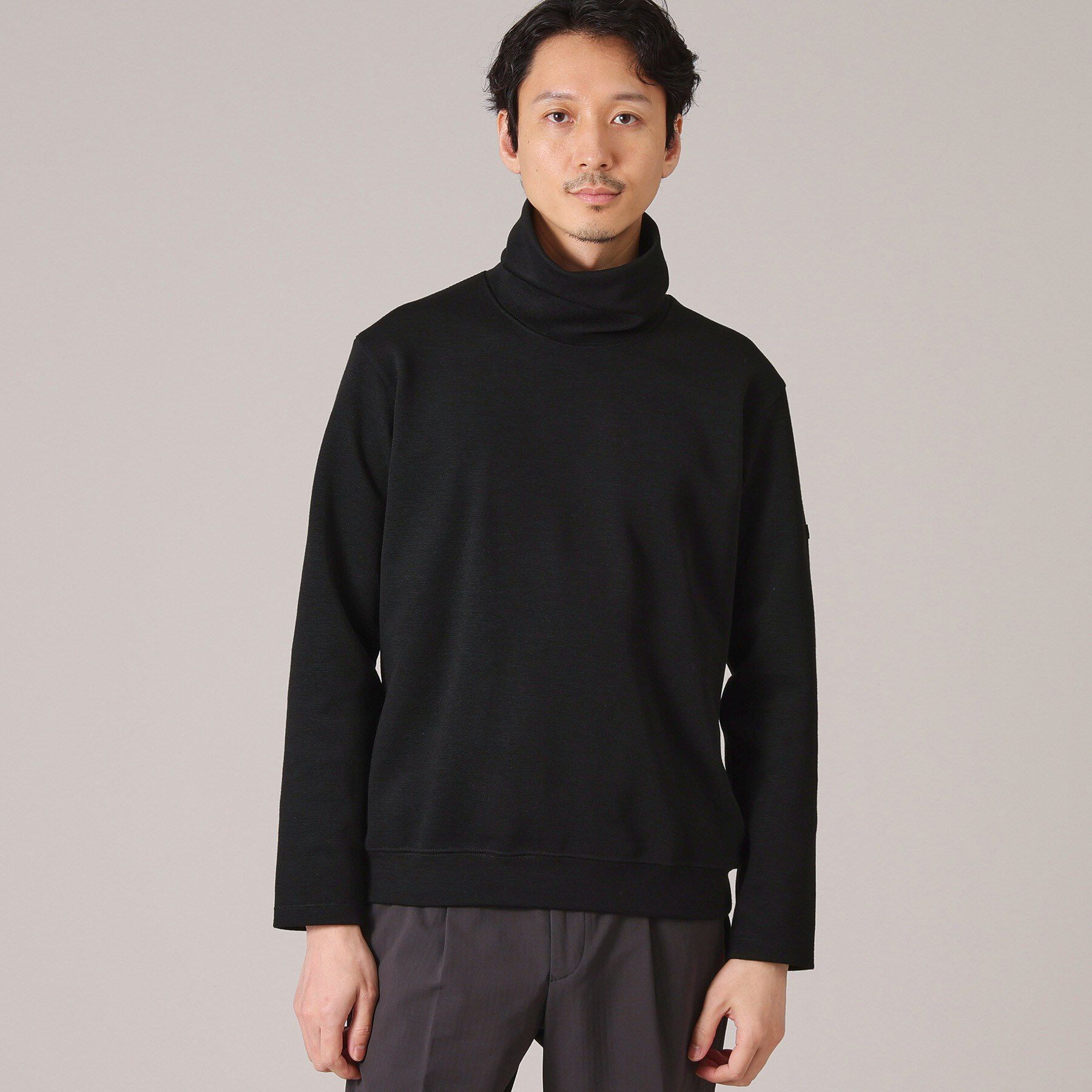 TAKEO KIKUCHI「ウールブレンド オフタートルネック カットソー」|Tシャツ・カットソー|