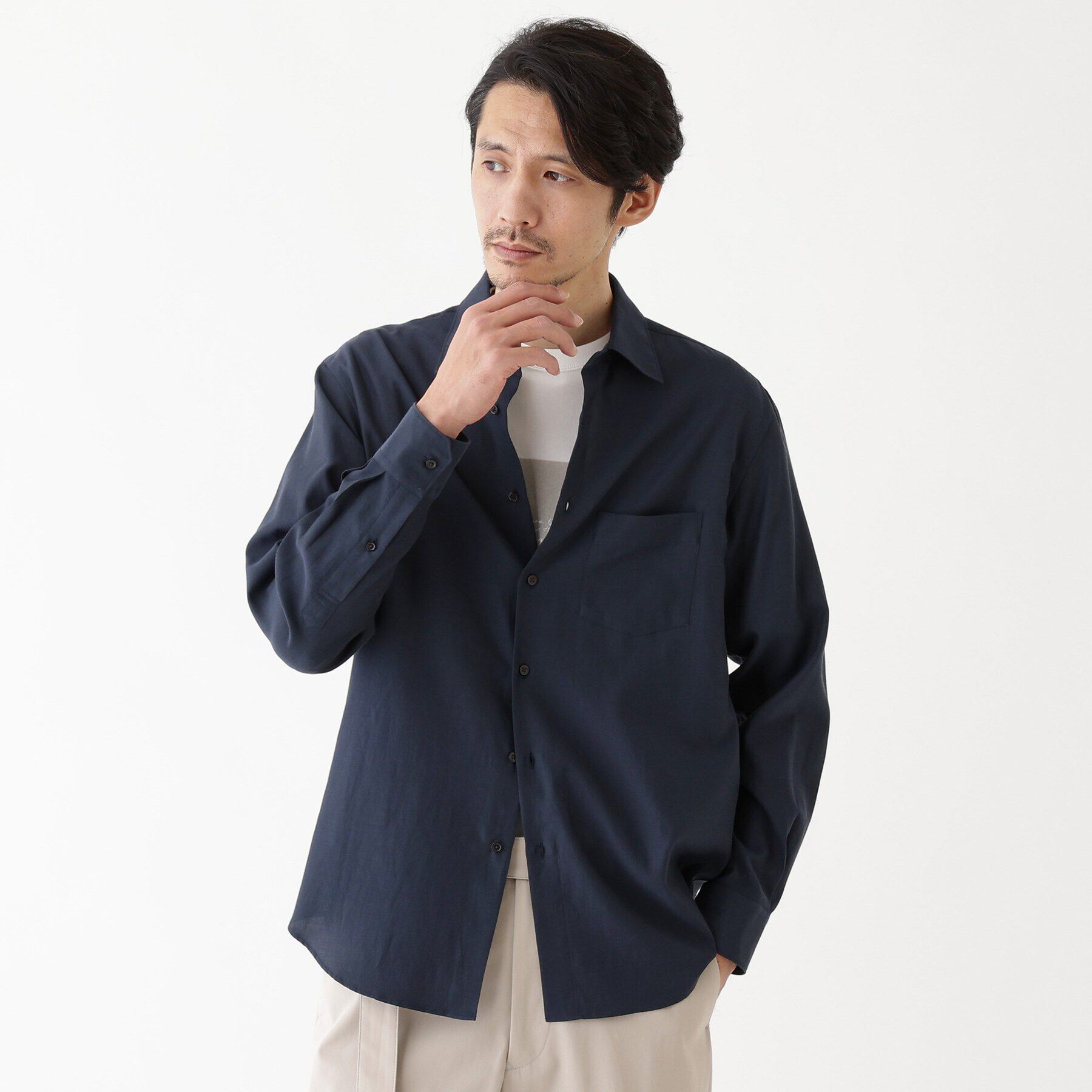 TAKEO KIKUCHI「【THE FLAGSHIP】オーガニックコットン シャツ」|シャツ・ブラウス|