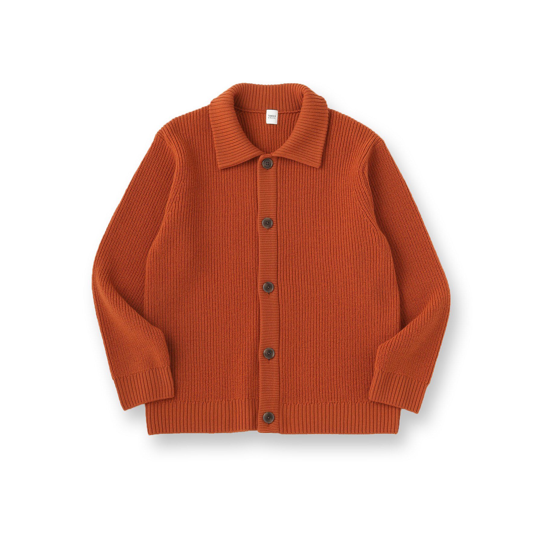 TAKEO KIKUCHI「タスマニアウール混畦編みカーディガン」|カーディガン|