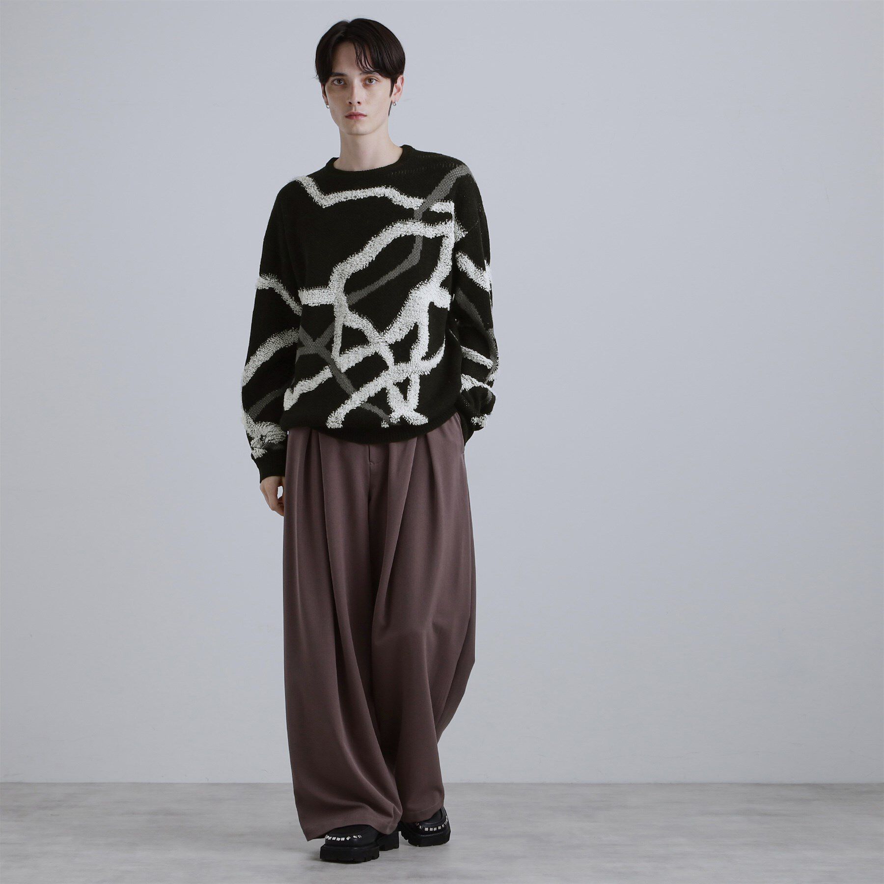 tk.TAKEO KIKUCHI「サガララインアートニットプルオーバー」|ニット・セーター|