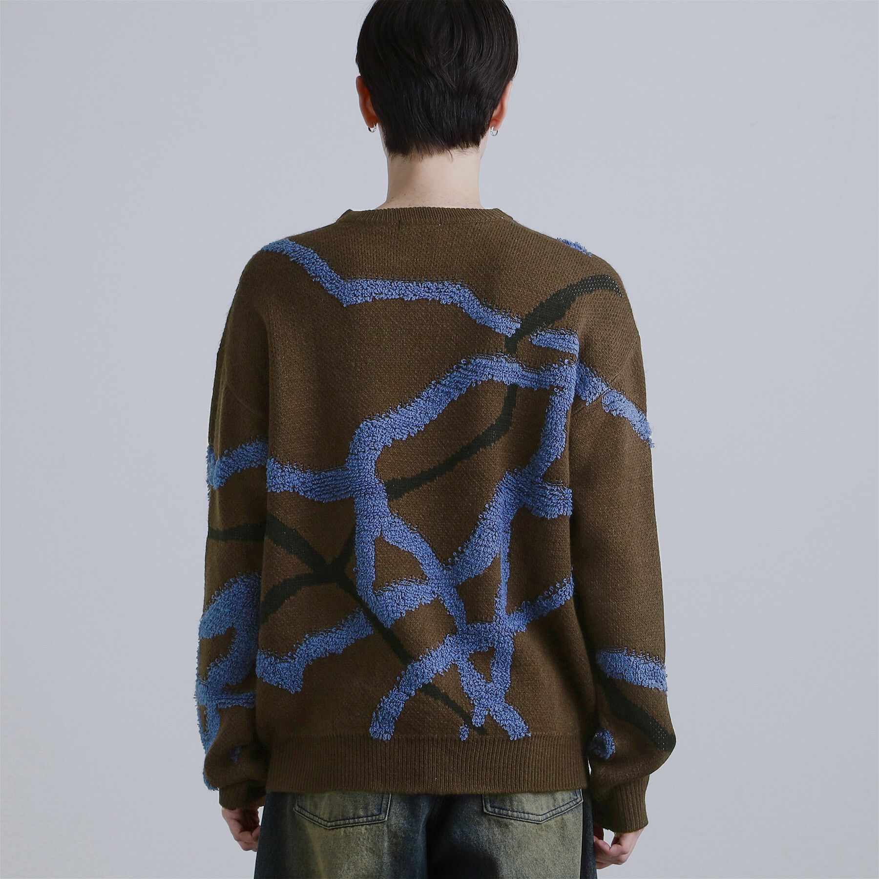 tk.TAKEO KIKUCHI「サガララインアートニットプルオーバー」|ニット・セーター|