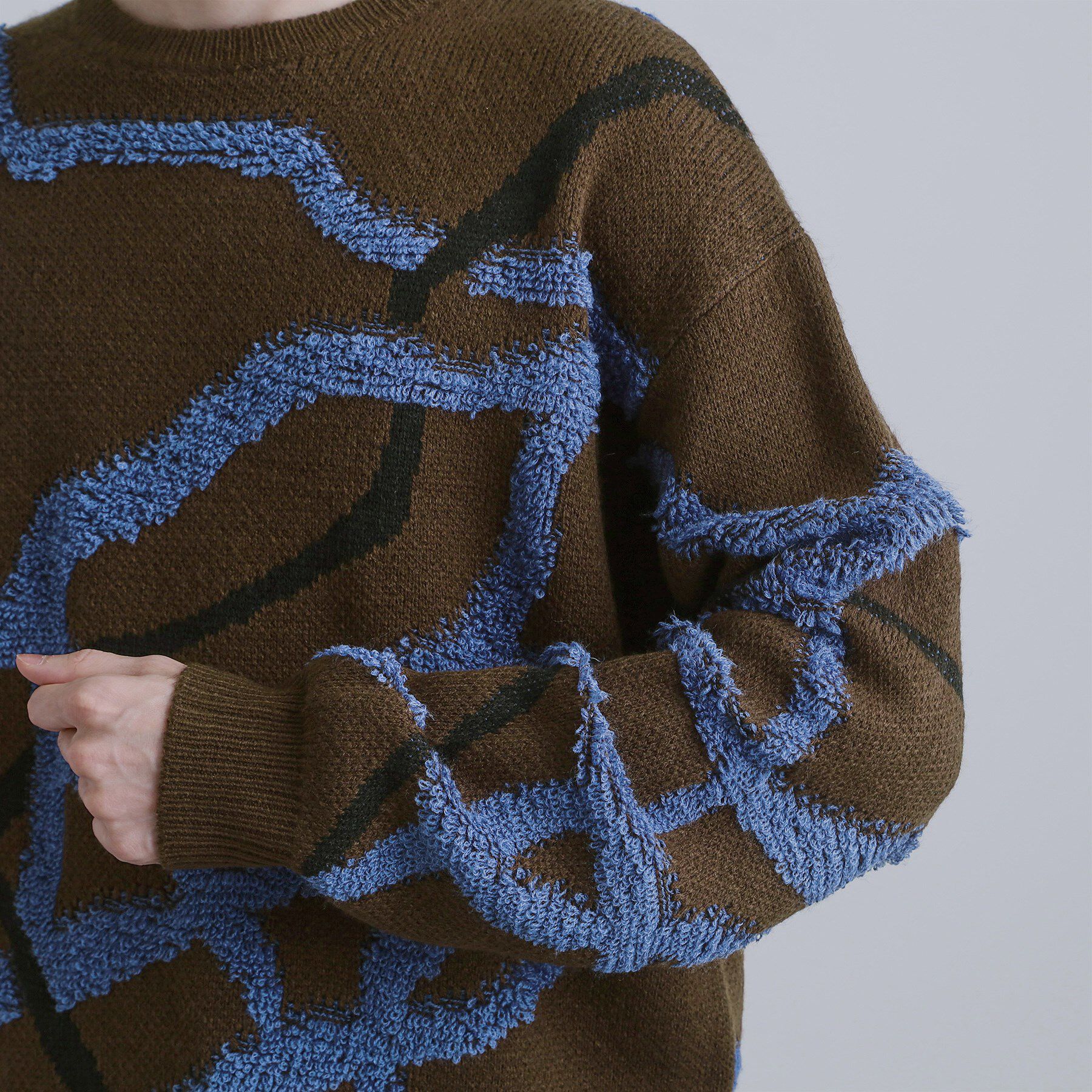 tk.TAKEO KIKUCHI「サガララインアートニットプルオーバー」|ニット・セーター|