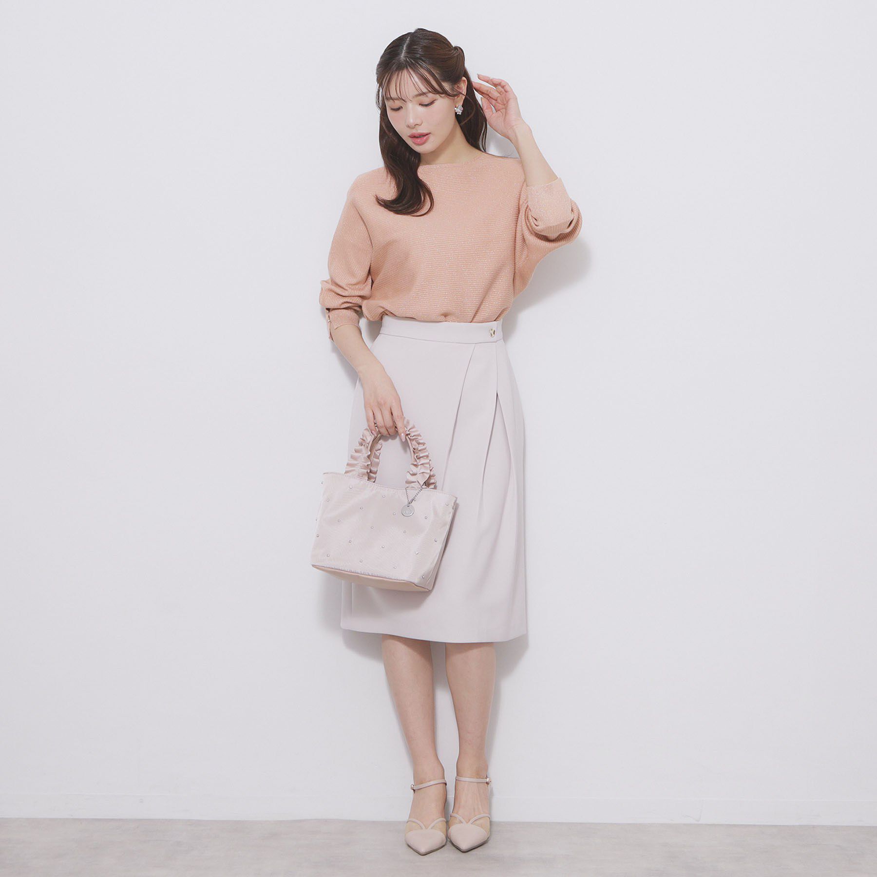 index「ドルマンリブニット【洗濯機OK/抗ピル】」|ニット・セーター|