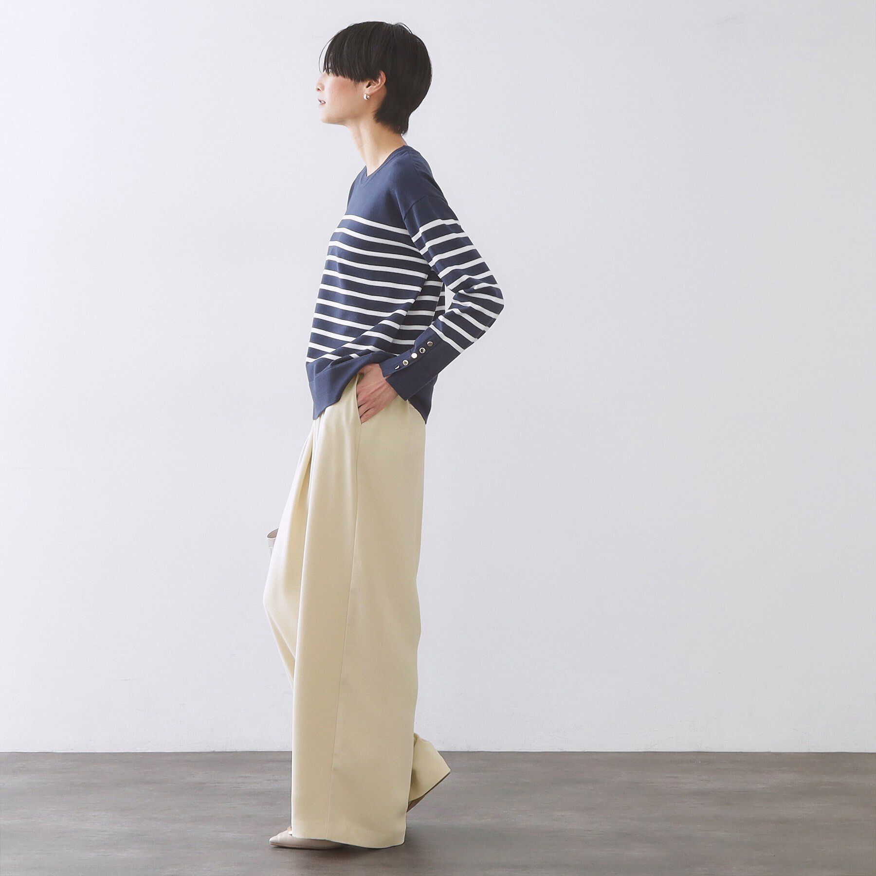 OPAQUE.CLIP「タックイージーワイドパンツ【洗濯機OK】」|その他|