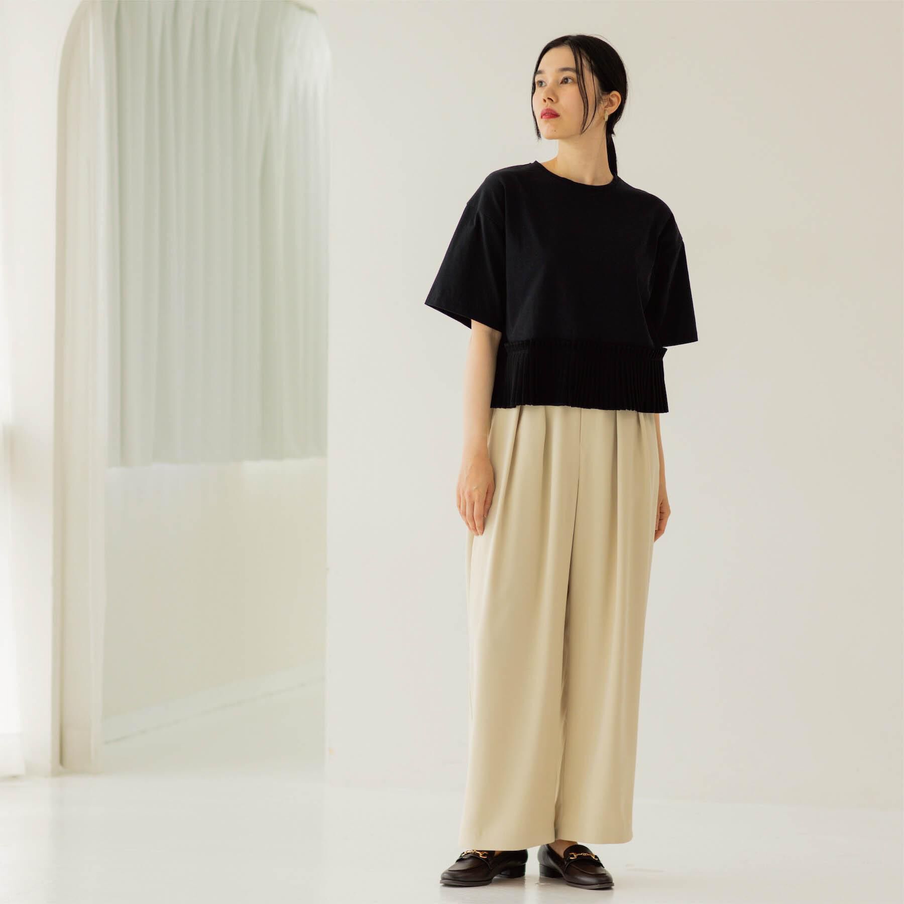 OPAQUE.CLIP「タックイージーワイドパンツ【洗濯機OK】」|その他|