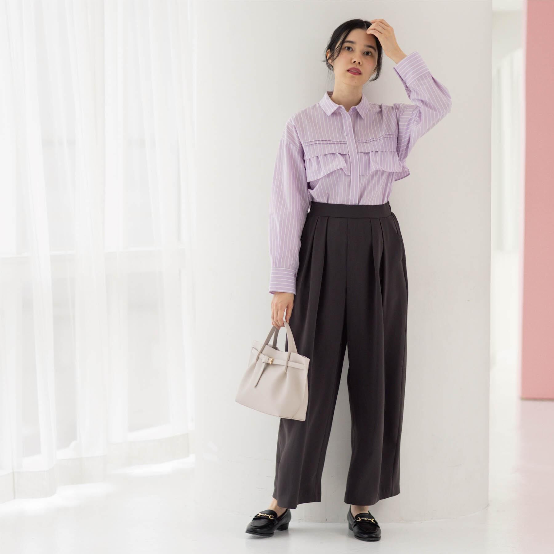 OPAQUE.CLIP「タックイージーワイドパンツ【洗濯機OK】」|その他|