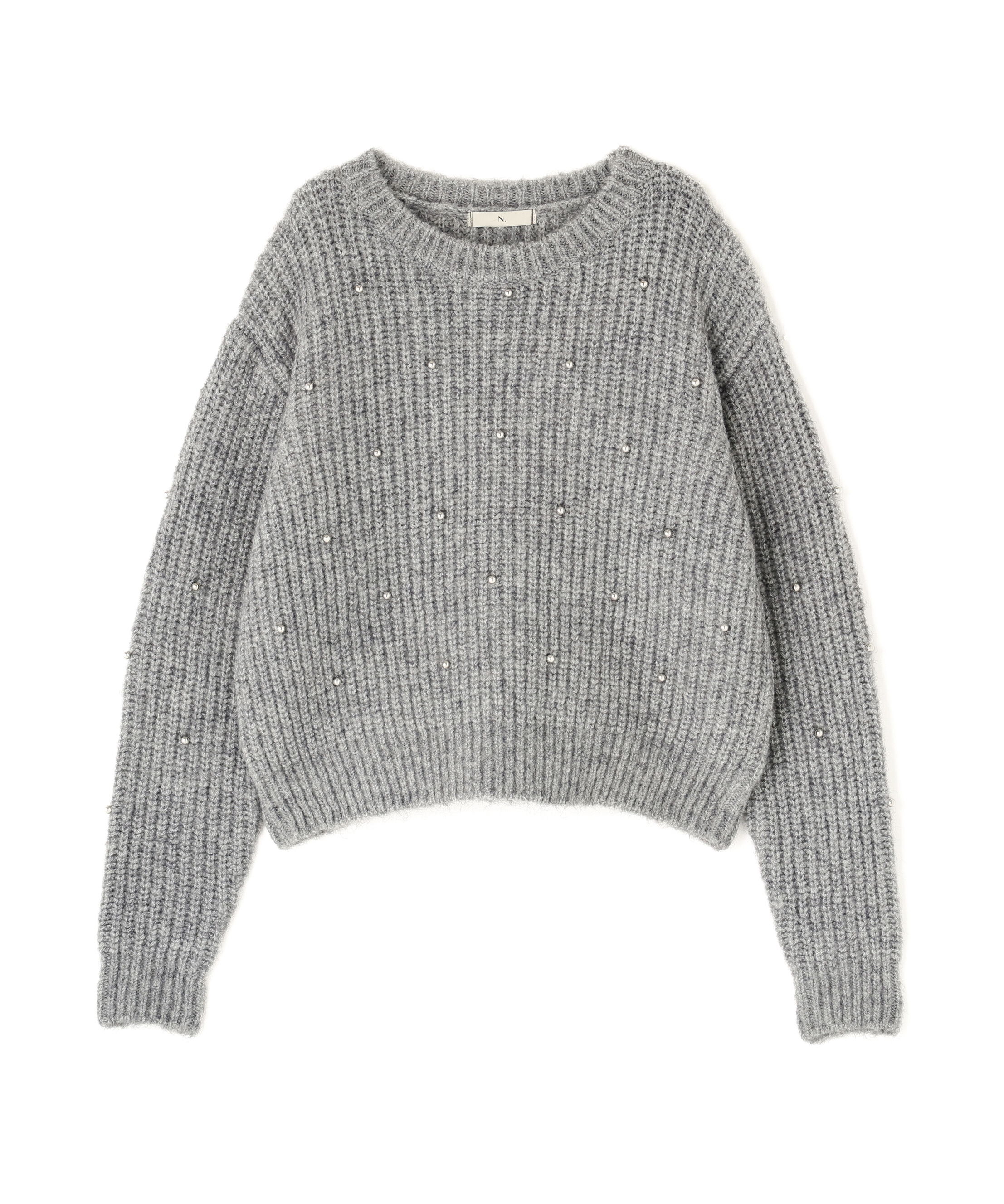  「スタッズ畦ニット」|ニット・セーター|