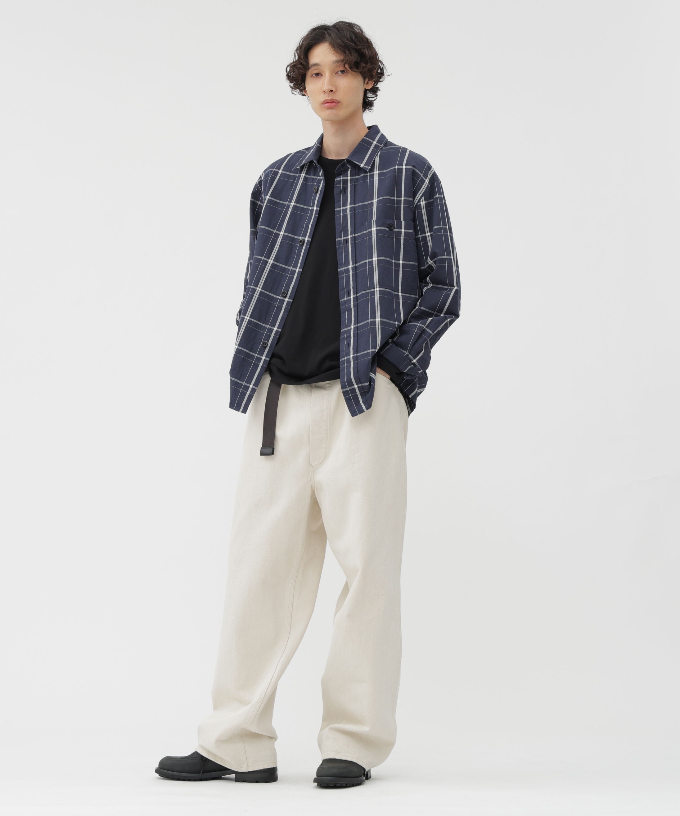 MHL.「GRAPHIC GRID CHECK COTTON SHIRT」|シャツ・ブラウス|