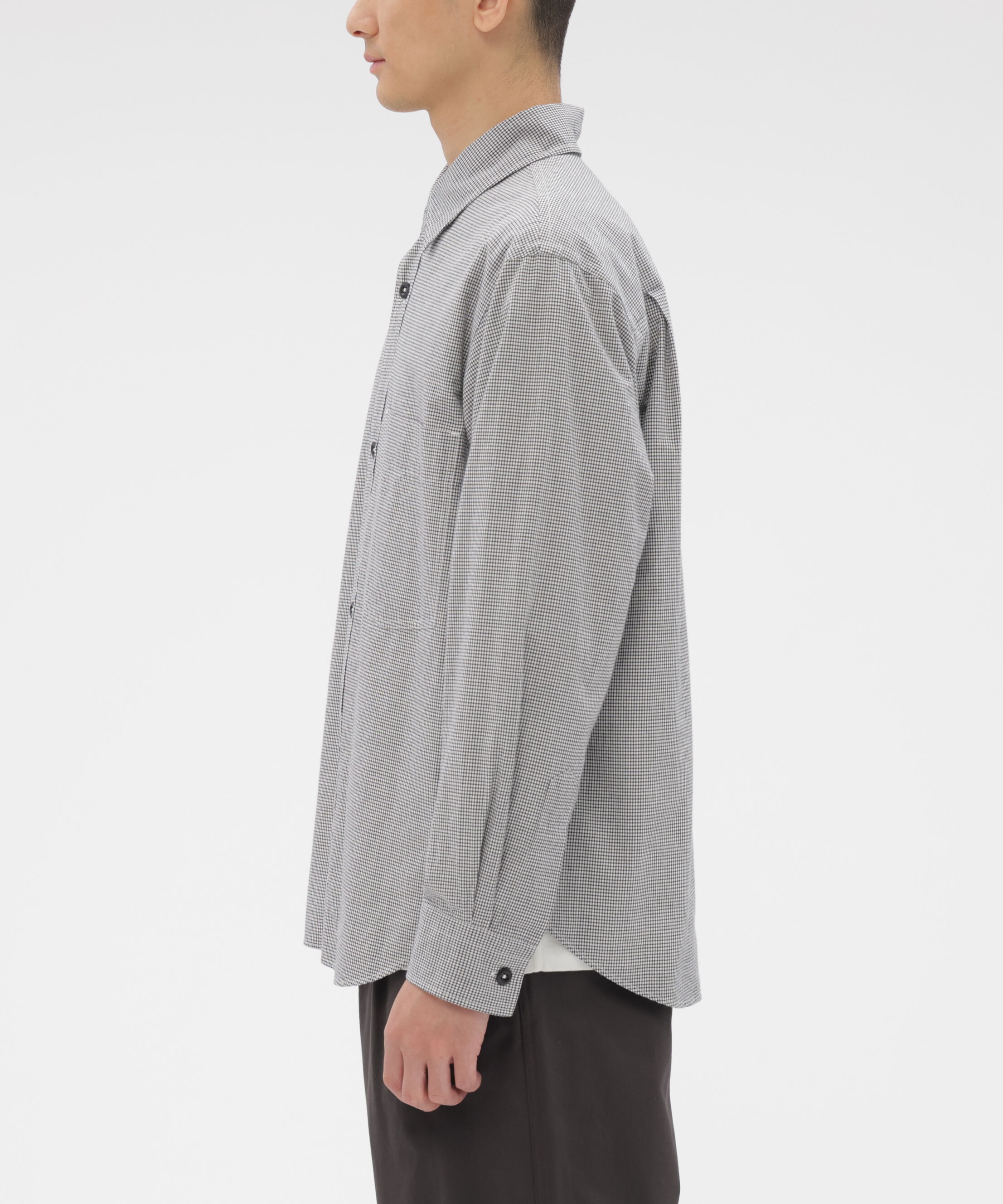 MHL.「TINY GINGHAM COTTON SHIRT」|シャツ・ブラウス|