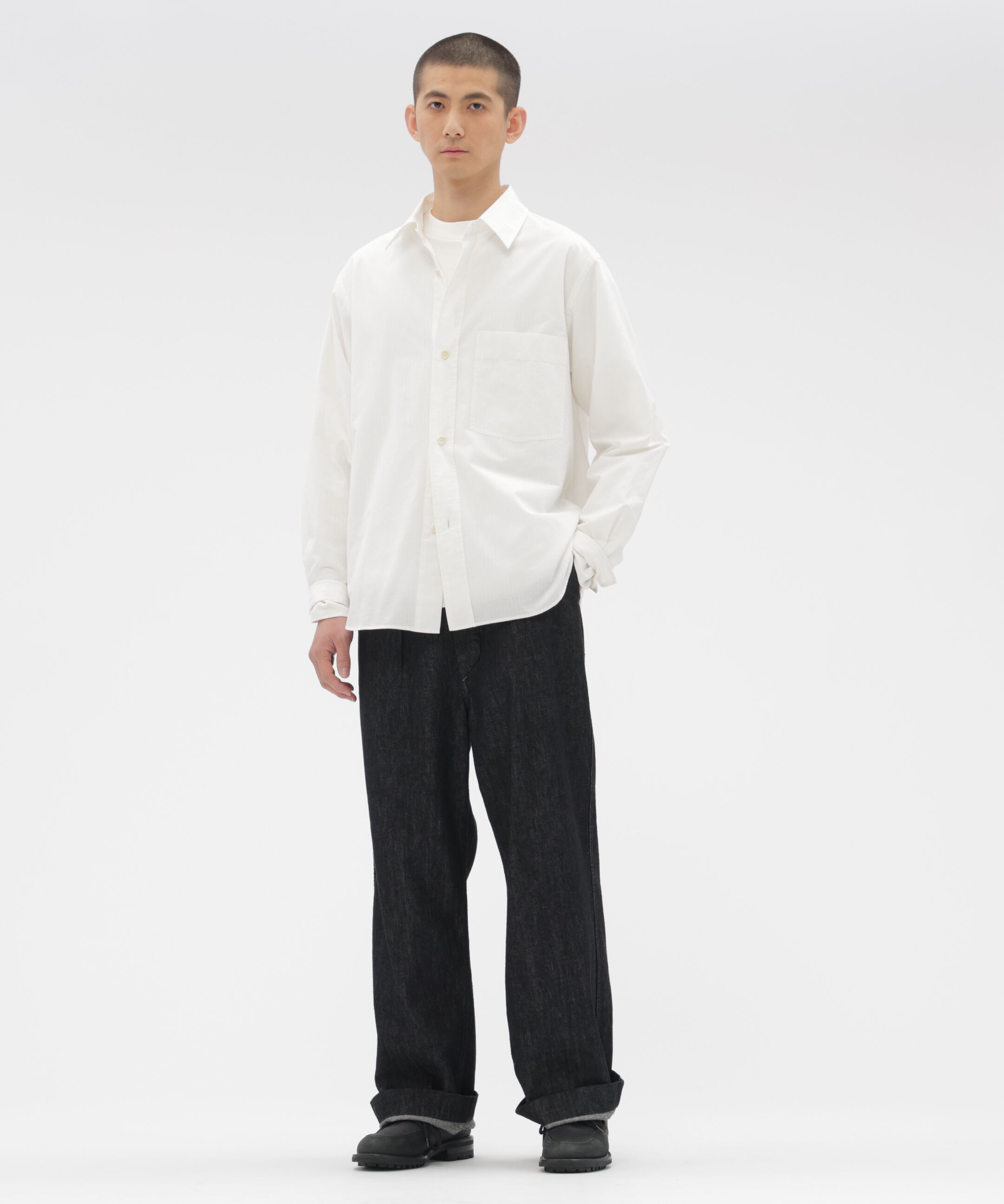 MHL.「TINY GINGHAM COTTON SHIRT」|シャツ・ブラウス|