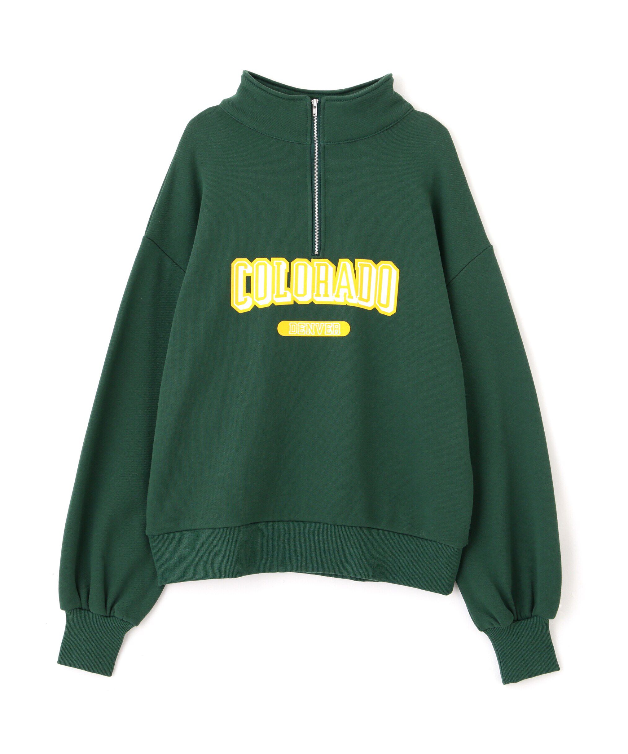  「カレッジロゴハーフジップスウェット」|Tシャツ・カットソー|