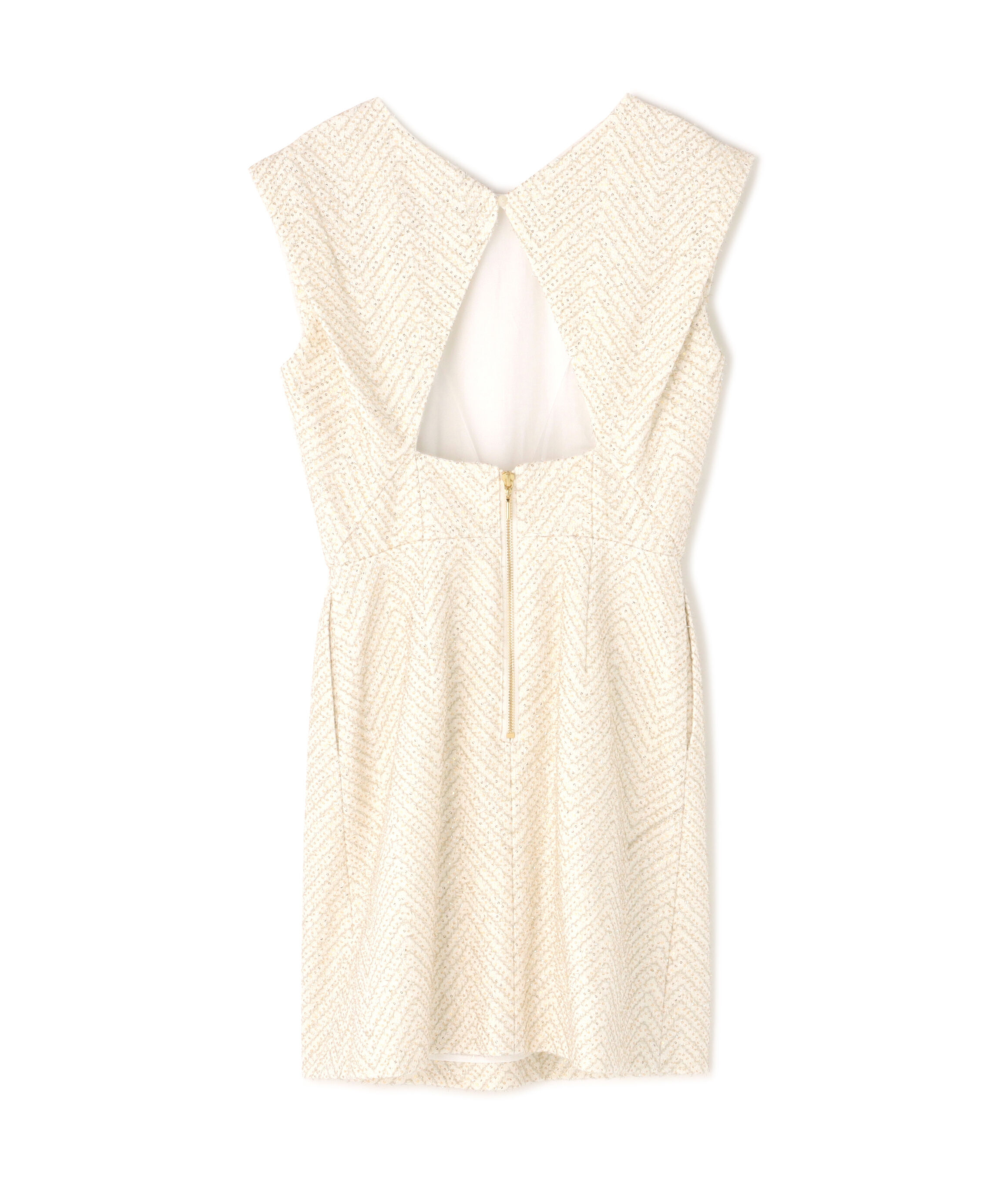  「シャイニーファブリックショートドレス_」|ワンピース|