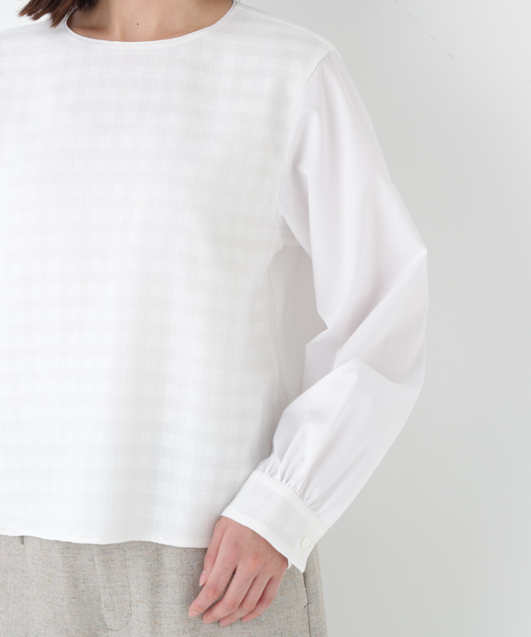  「◆レースドッキングプルオーバー」|シャツ・ブラウス|