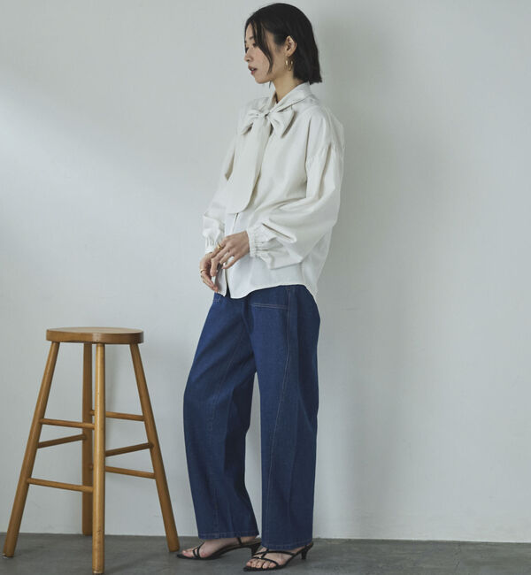 Doux archives「２ＷＡＹ　チェックボウタイブラウス」|シャツ・ブラウス|