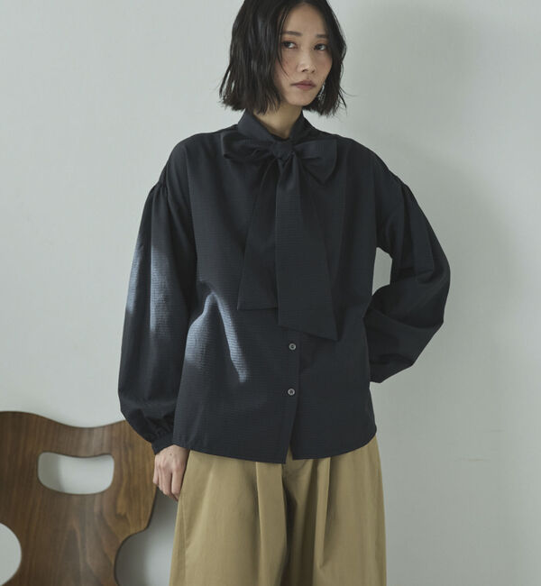 Doux archives「２ＷＡＹ　チェックボウタイブラウス」|シャツ・ブラウス|