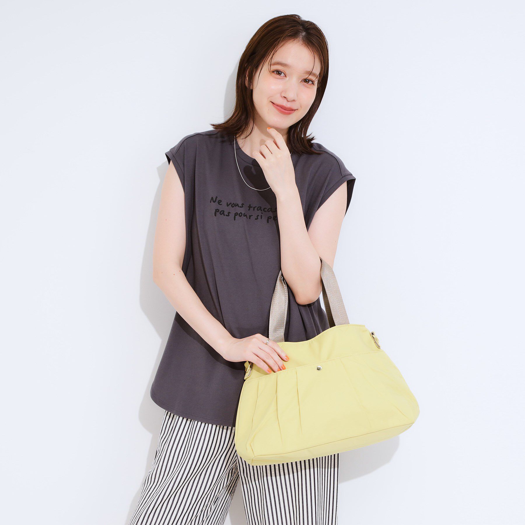 SHOO･LA･RUE「【撥水】ポケットタック2WAYトートバッグ」|トートバッグ|