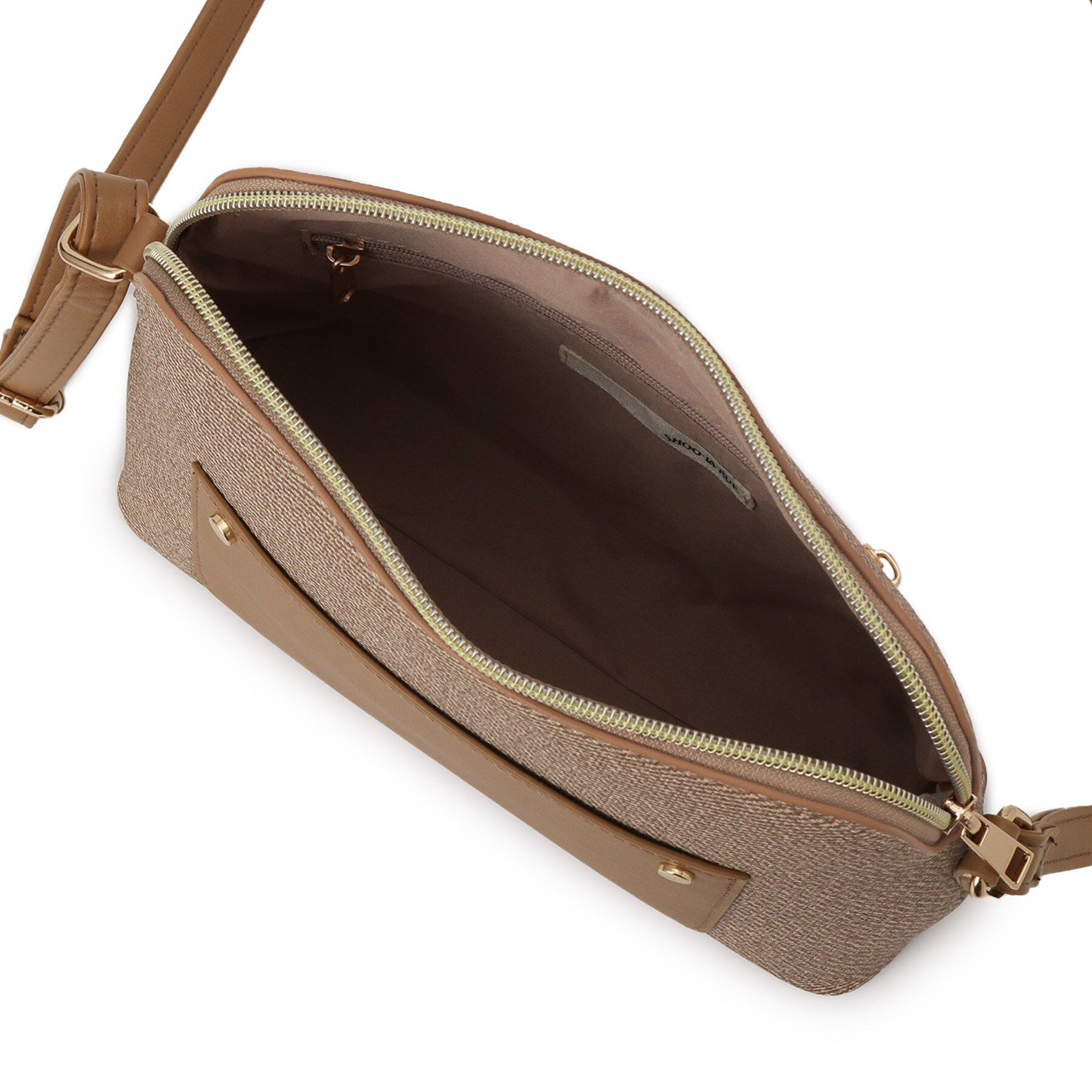 SHOO･LA･RUE「キャンバス風合皮ショルダーバッグ」|ショルダー・メッセンジャー|