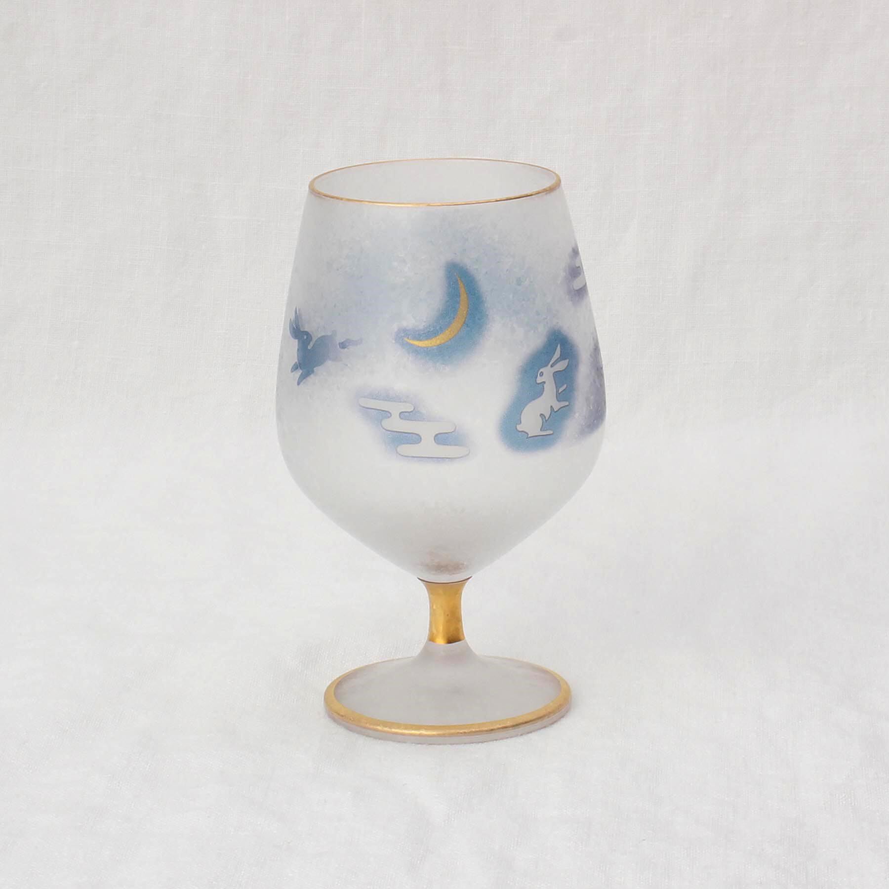 212 KITCHEN STORE「富士月兎図 脚付杯」|グラス・マグカップ|