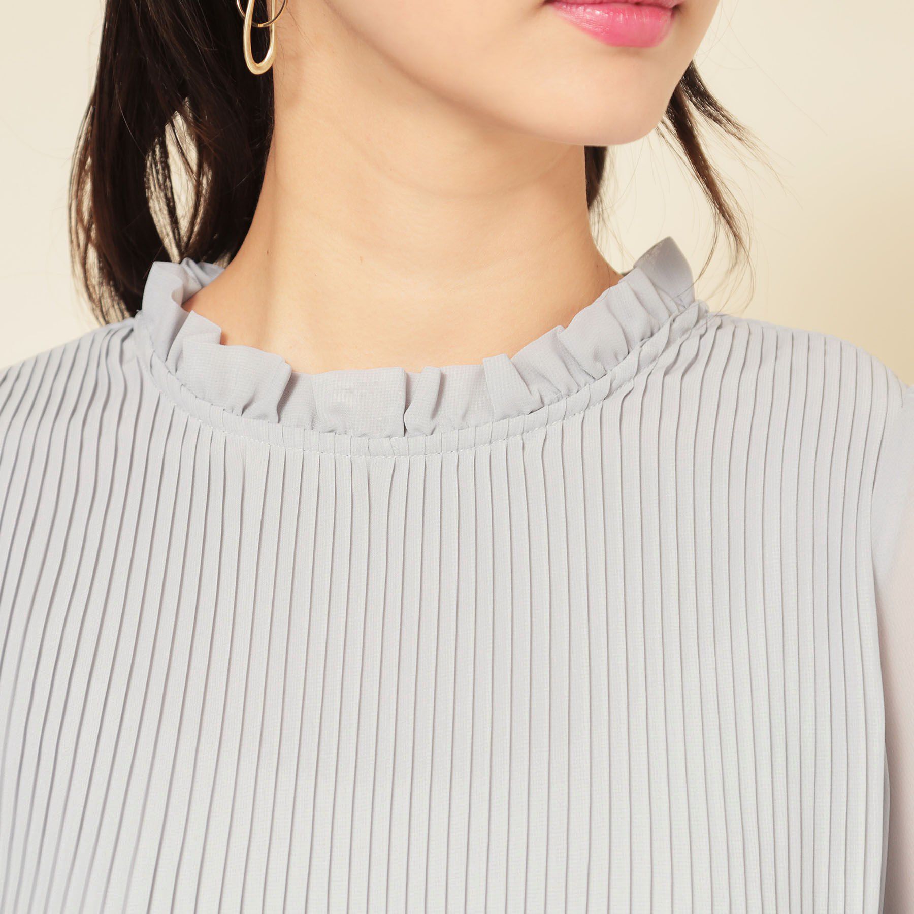 SunaUna「【プリーツ／セットアップ可】チュニックブラウス」|シャツ・ブラウス|