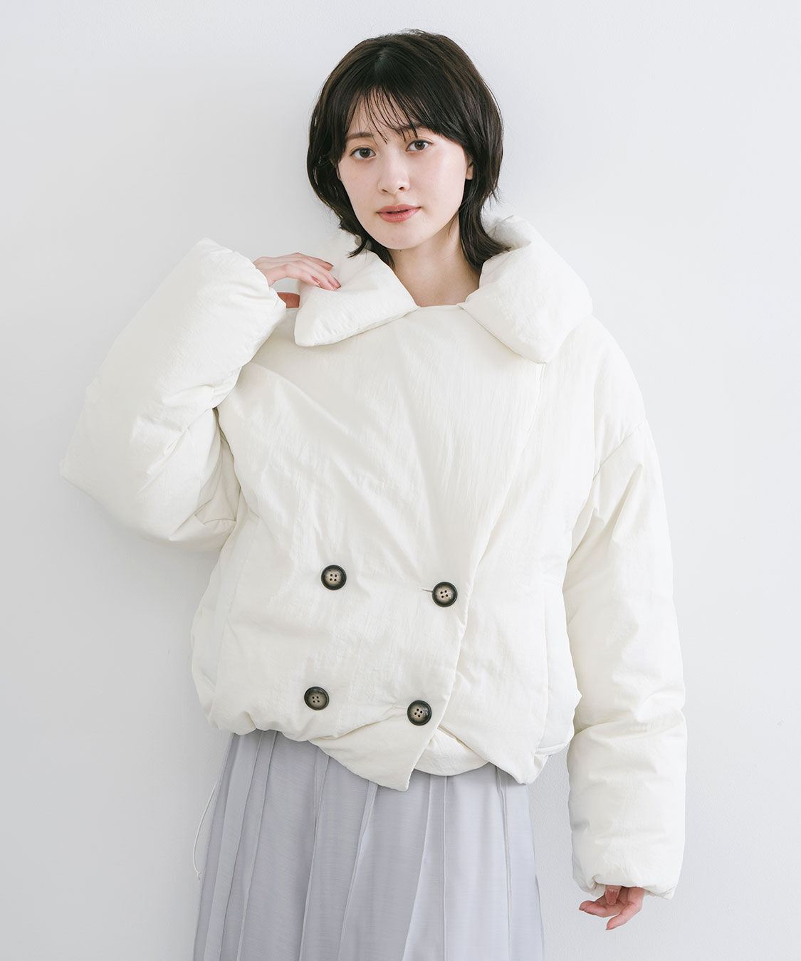 COCO DEAL「パファービッグカラーダウンコート」|ダウン|