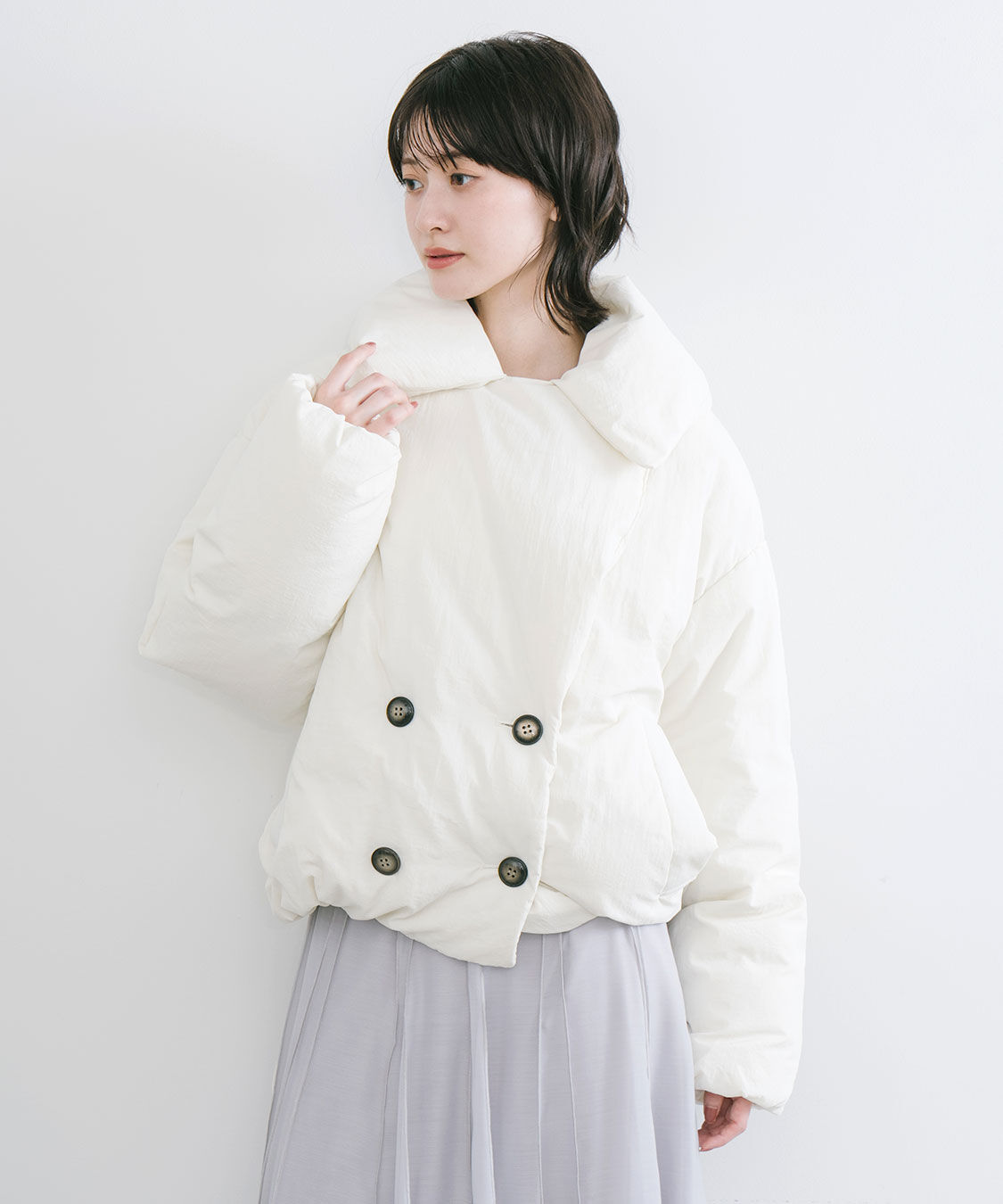 COCO DEAL「パファービッグカラーダウンコート」|ダウン|