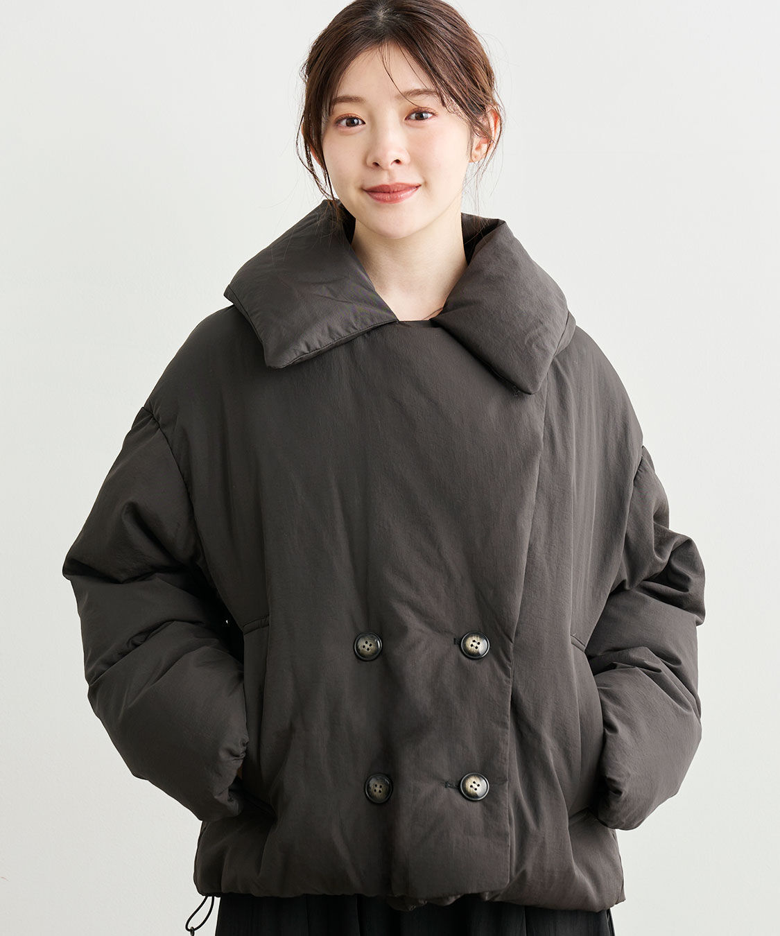 COCO DEAL「パファービッグカラーダウンコート」|ダウン|