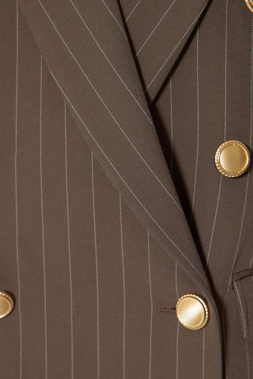 rienda「ピークドラペルダブルテーラードジャケット」|その他|