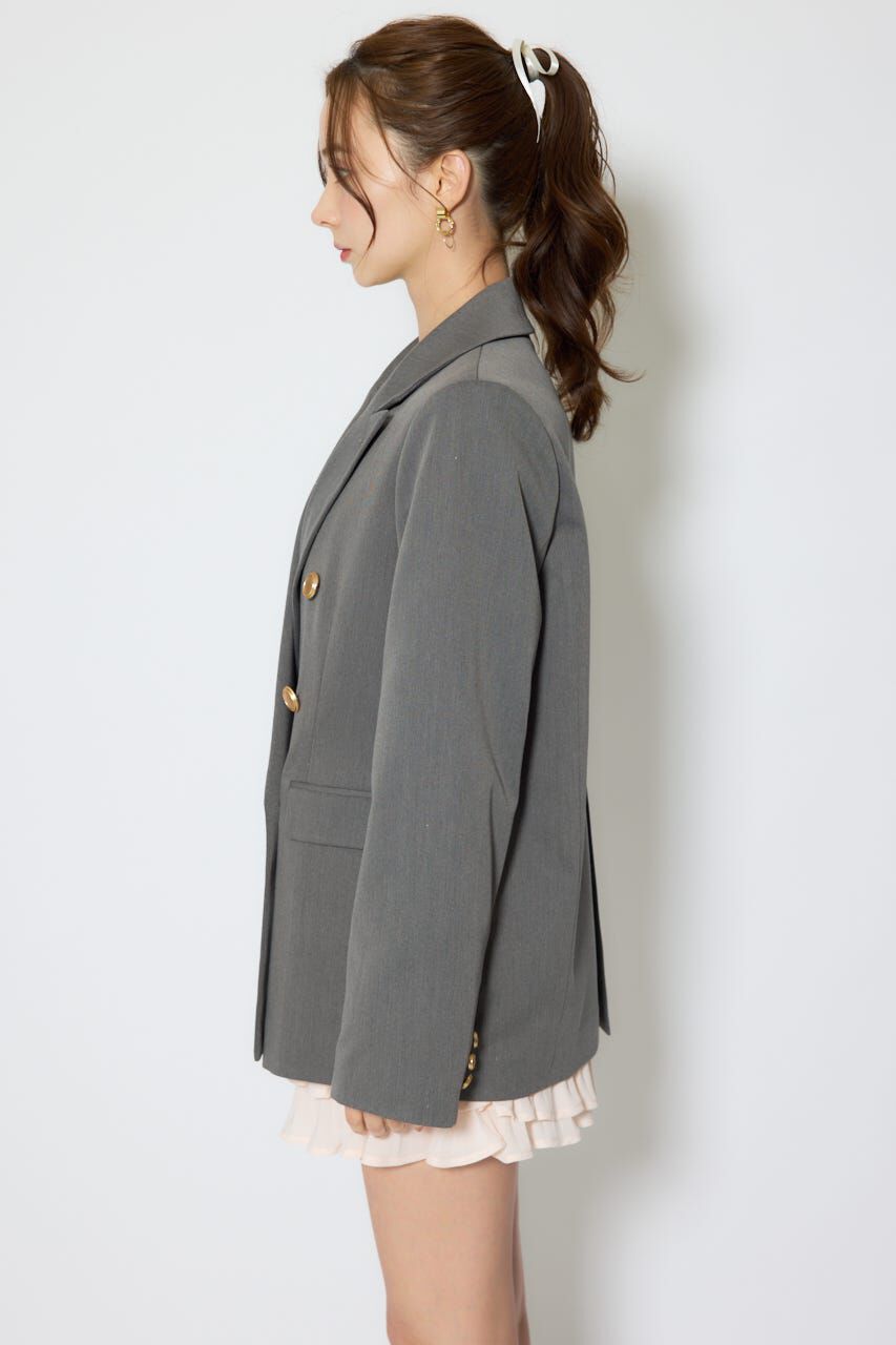 rienda「ピークドラペルダブルテーラードジャケット」|その他|