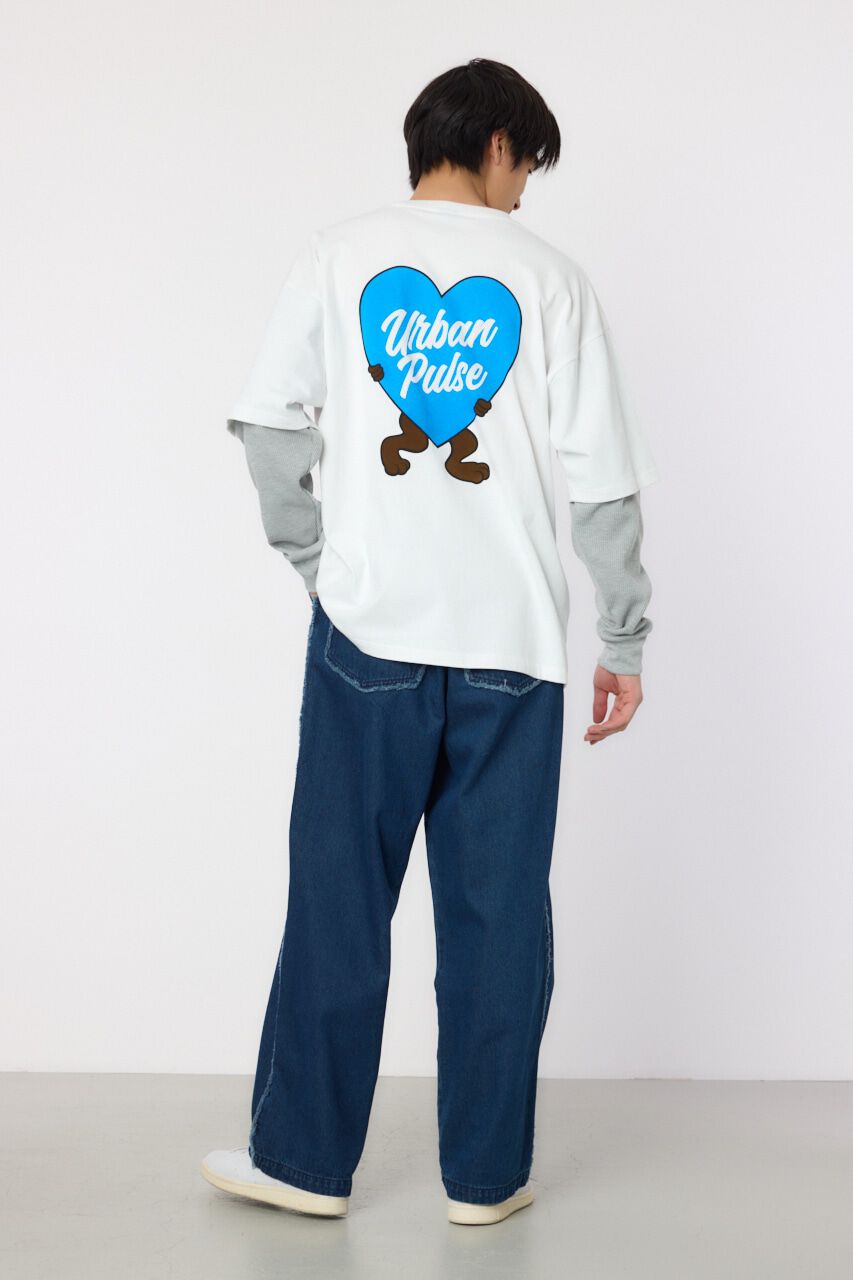 RODEO CROWNS「ハートパネルレイヤードロングスリーブTシャツ」|Tシャツ・カットソー|