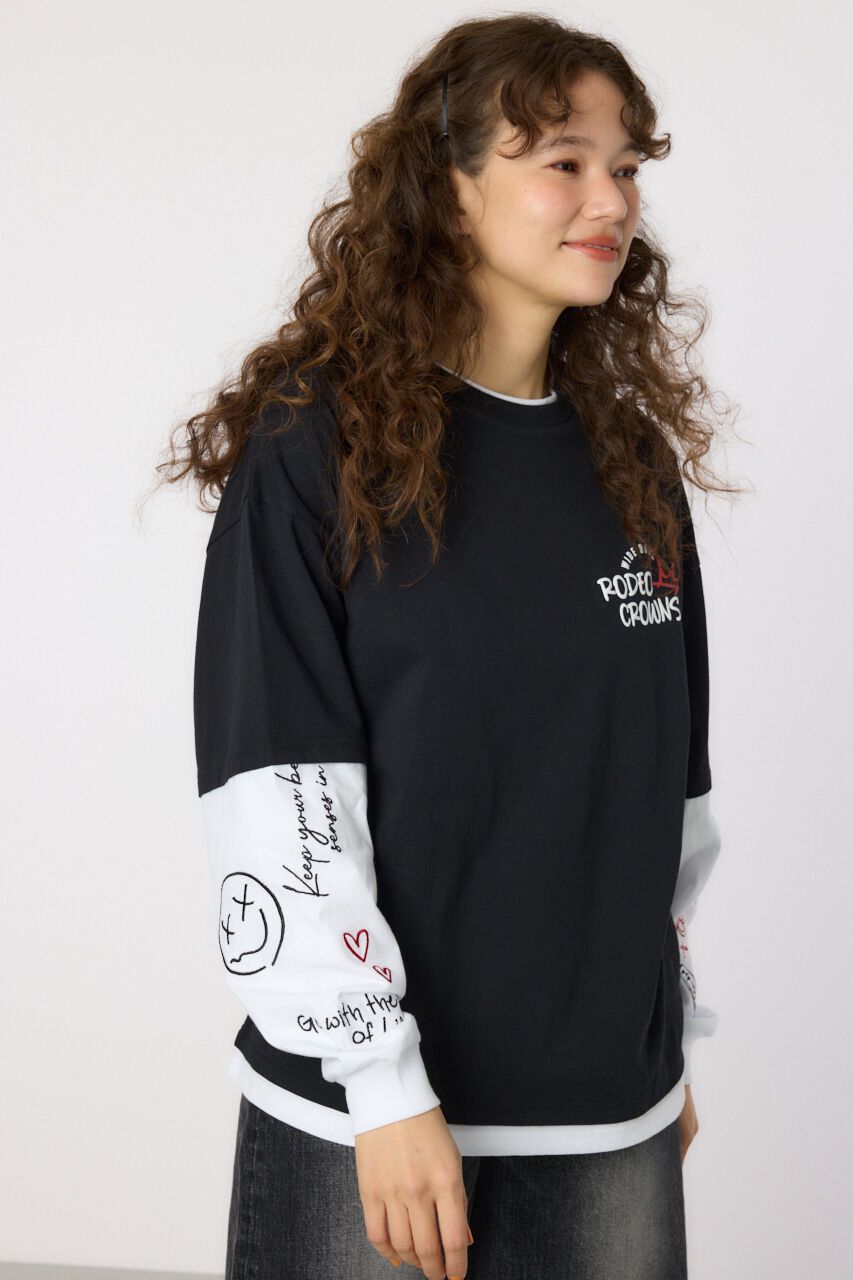 RODEO CROWNS「フェイクレイヤードロングスリーブTシャツ」|Tシャツ・カットソー|