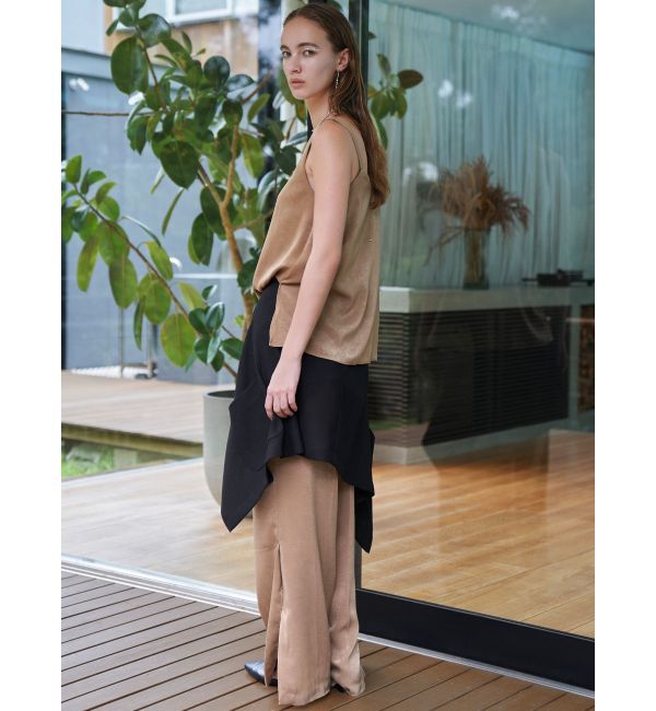 ELENDEEK「SATIN FLARED CAMI」|キャミソール|