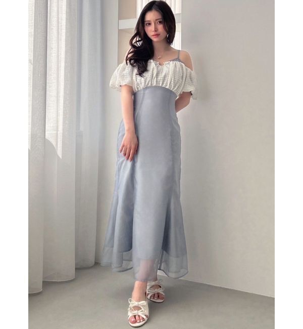 RESEXXY「チェックコンビマーメイドワンピース」|ワンピース|