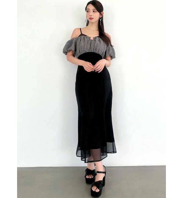 RESEXXY「チェックコンビマーメイドワンピース」|ワンピース|