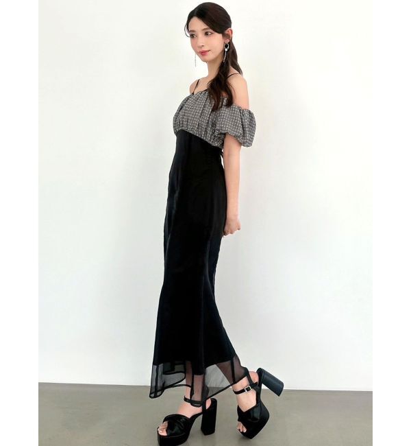 RESEXXY「チェックコンビマーメイドワンピース」|ワンピース|