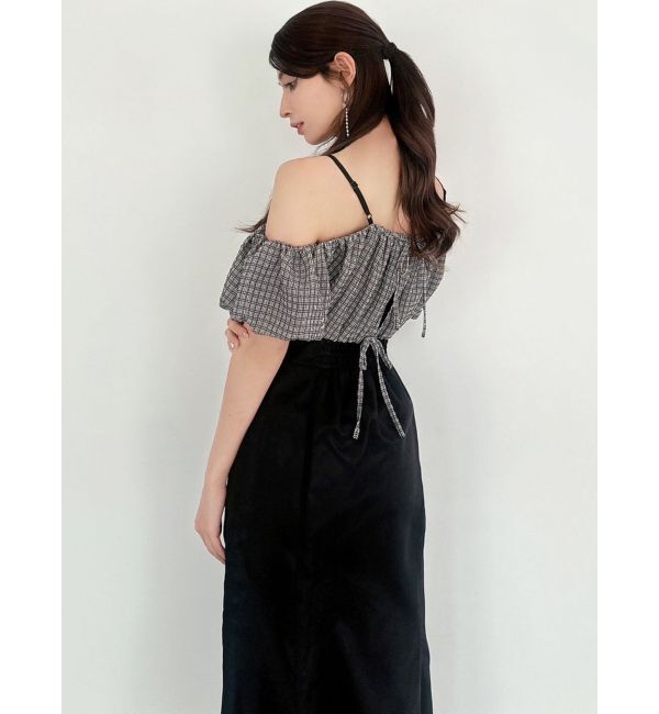 RESEXXY「チェックコンビマーメイドワンピース」|ワンピース|