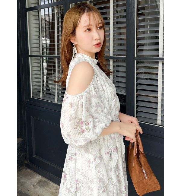 dazzlin「カタアキフリルミニワンピース」|ワンピース|