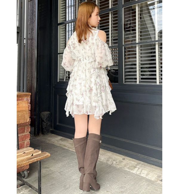 dazzlin「カタアキフリルミニワンピース」|ワンピース|