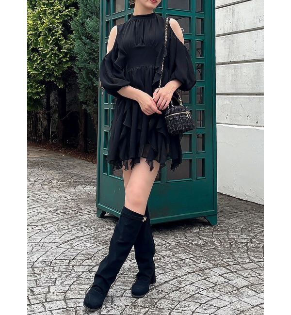 dazzlin「カタアキフリルミニワンピース」|ワンピース|