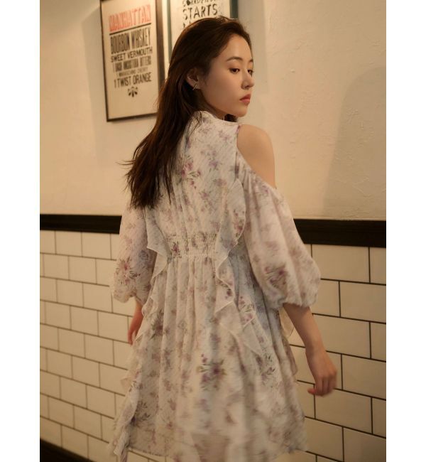 dazzlin「カタアキフリルミニワンピース」|ワンピース|