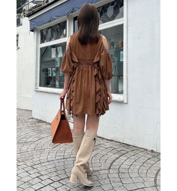 dazzlin「カタアキフリルミニワンピース」|ワンピース|