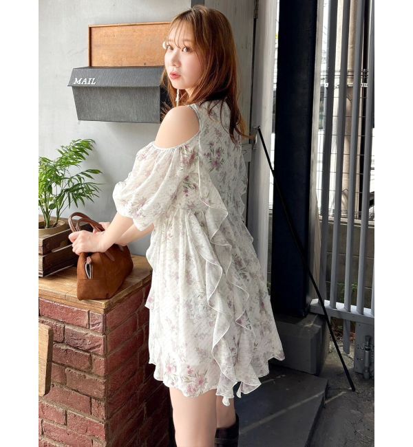 dazzlin「カタアキフリルミニワンピース」|ワンピース|