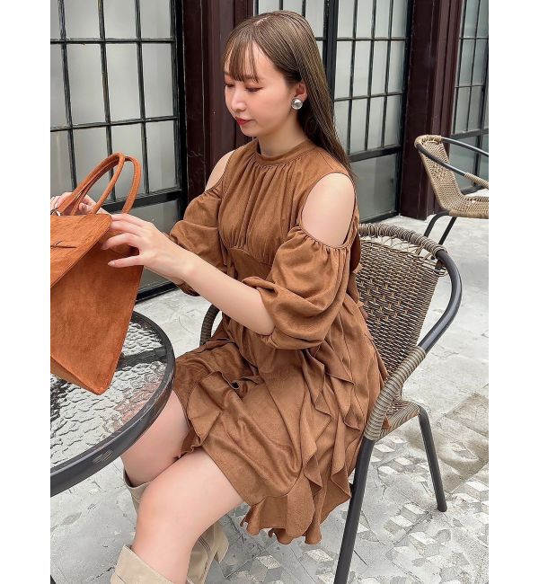 dazzlin「カタアキフリルミニワンピース」|ワンピース|